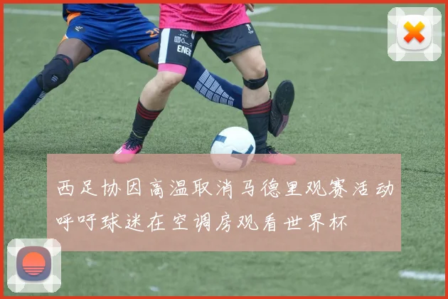 西足协因高温取消马德里观赛活动呼吁球迷在空调房观看世界杯